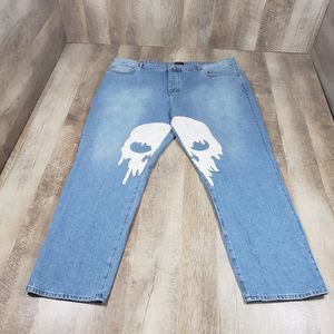 MAN Boohoo Man Men's Skull Applique Detail Jeans Blue Size 46